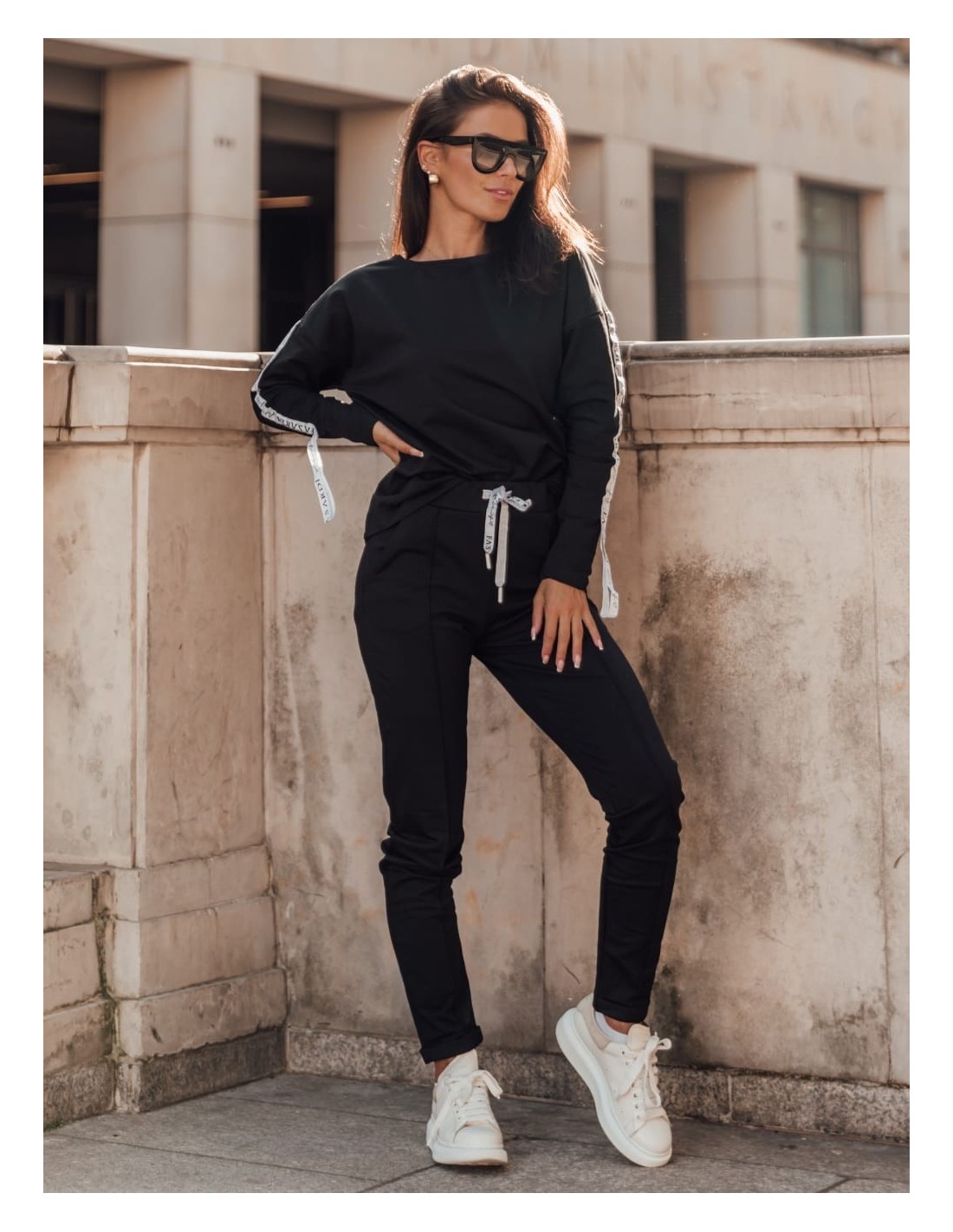 Women\'s black tracksuit set FI534 - Online store - Boutique